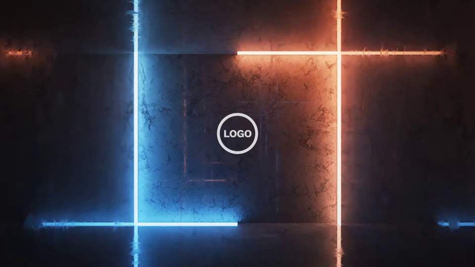 Neon Lines Logo Intro | Offeo